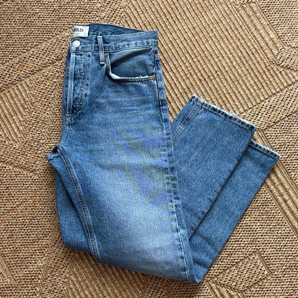 AGOLDE Blue Parker Long Jeans color Invention size 25